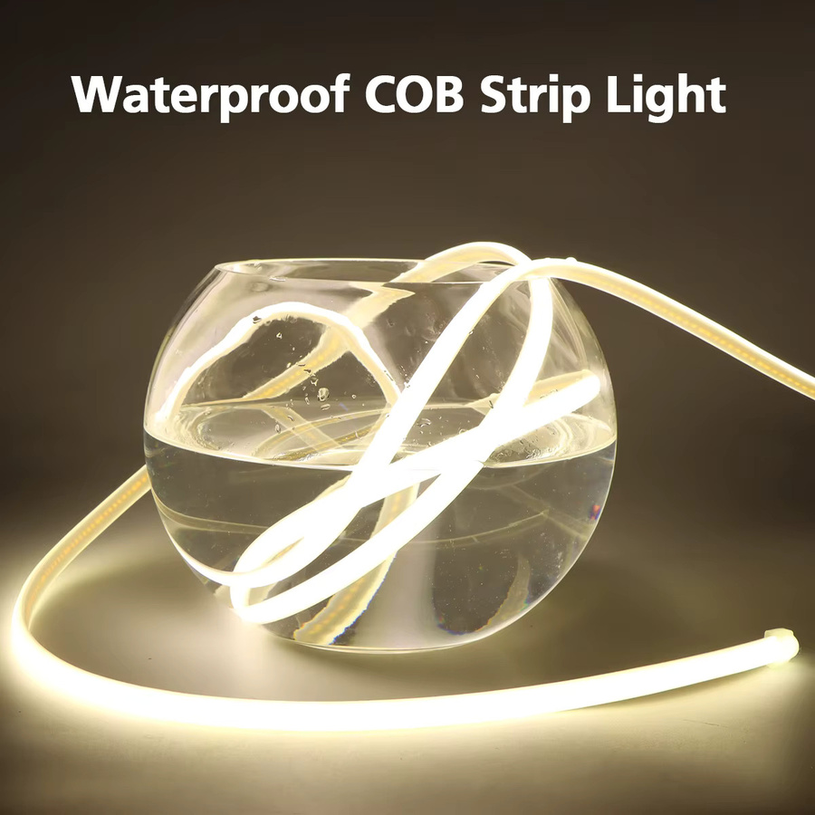Gyarfas COB LED Silikon Rohr Streifen Licht Set, Warmweiß, Wasserdicht für Garten und Außenbereich, 220V - Bild 3