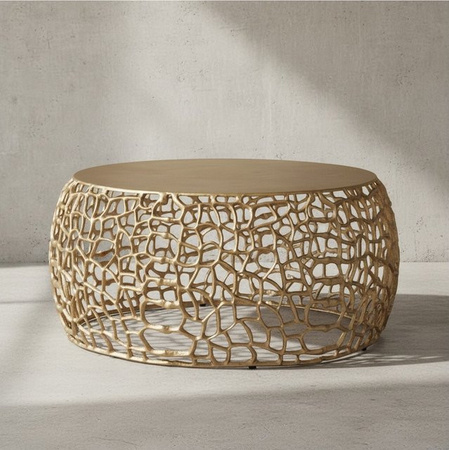 Couchtisch ASTLUX von KADIMA DESIGN aus lackiertem Aluminium mit Aststruktur, quadratisch, B: 66,0 cm, T: 66,0 cm, H: 30,0 cm