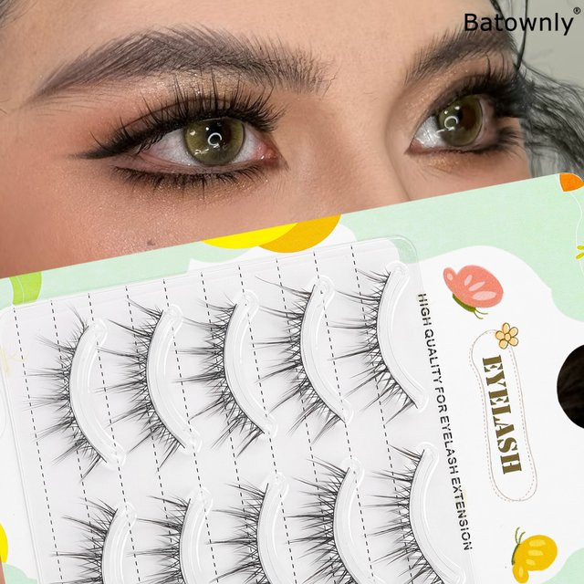 Batownly Falsche Wimpern, 5 Paar, Natürlich, Unisex - Bild 1