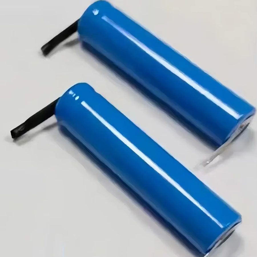 DOUBLEPOW 14650 Lithium-Ionen-Akku 3,7V 1200mAh mit Lötfahnen in Blau - Bild 3