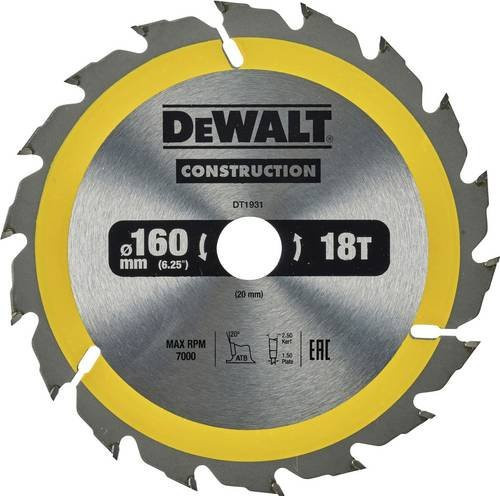 DeWalt Kreissägeblatt DT4031-QZ in Gelb - Bild 1