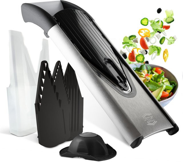 Börner V6 ExclusiveLine Gemüsehobel Mandoline aus Edelstahl in Silber - Bild 1