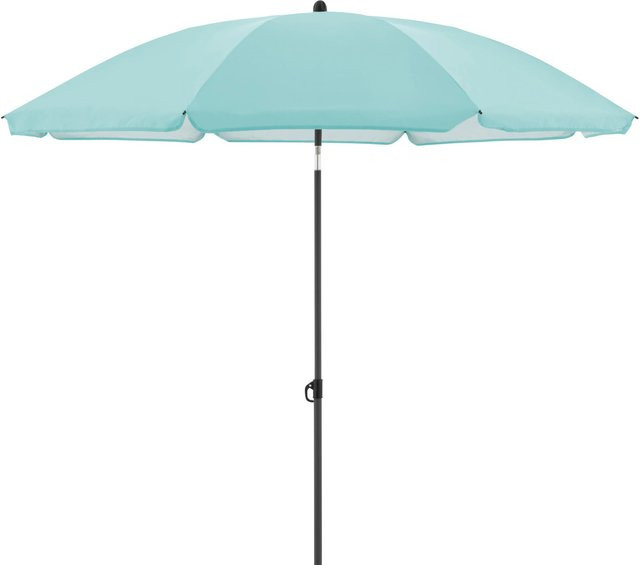 Derby Balkonschirm COMO in Hellblau mit Knickfunktion, Durchmesser: 165 cm, UV 50+ - Bild 1