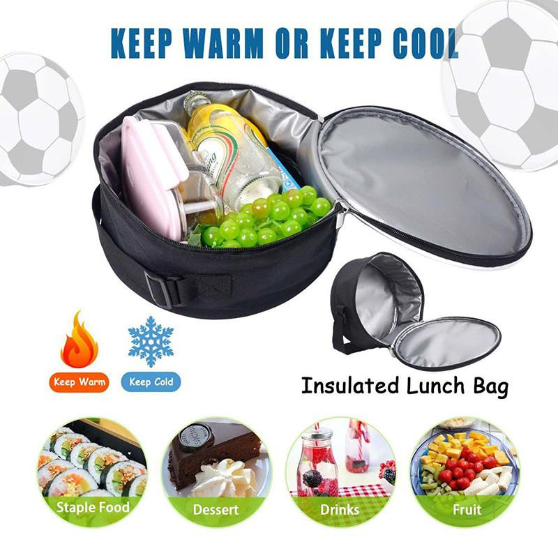Super Six Multifunktionale Fußball-Isoliertasche als Kühltasche und Lunchtasche aus wasserabweisendem Oxford-Stoff - Bild 4