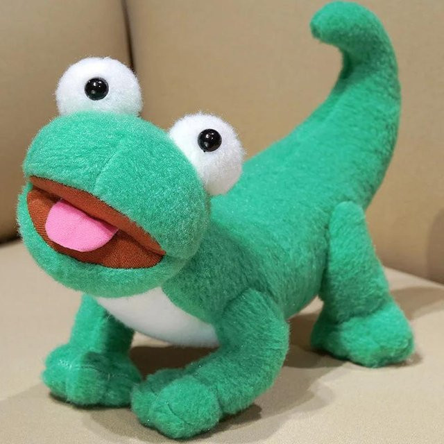 Yiran toy Grüner Gecko, Kuscheltierpuppe, 33cm - Bild 1