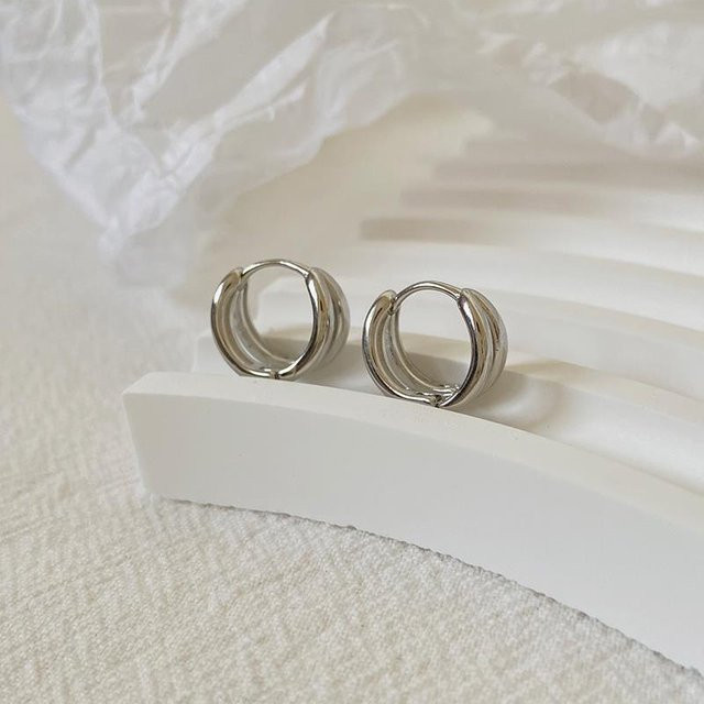 REETI Creolen 925 Silber, Damen - Bild 1