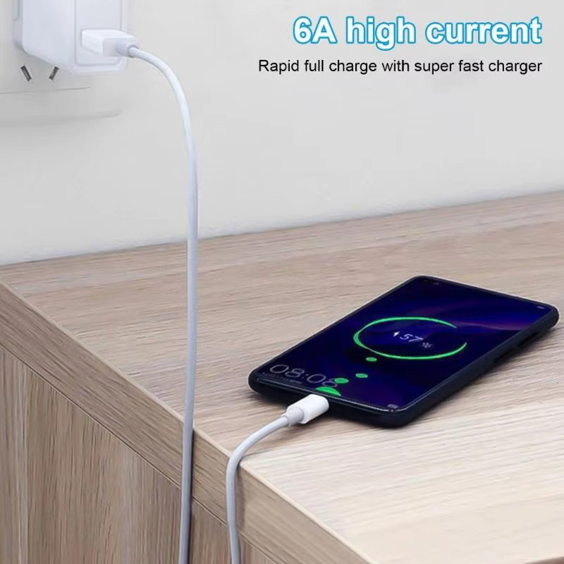 OPEN-SMART USB-C-Kabel in Weiß mit 66 W Schnellladung und 40 Mbit/s Datenübertragung, 6 A - Bild 3