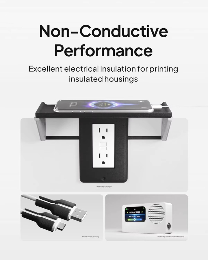 ELEGOO PETG-GF Glasfaser Filament 1,75mm für FDM-Drucker in Grau, Weiß oder Schwarz - Bild 3