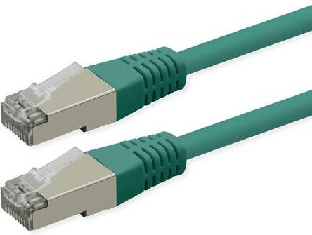 Roline Patchkabel Cat.6 S/FTP PoE Ethernet/LAN grün, 10 m - Bild 1