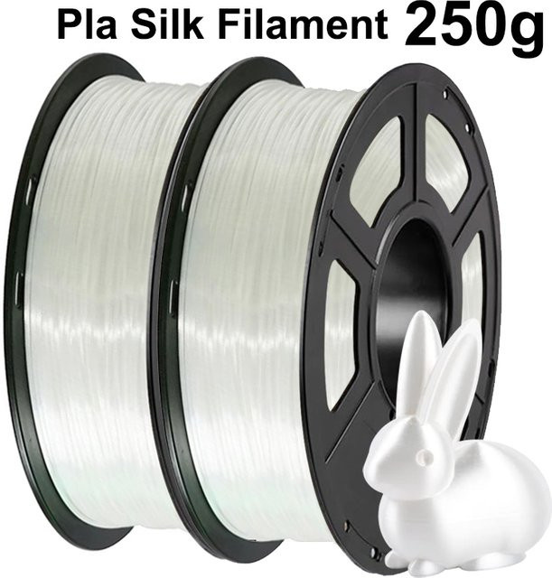 3D Maliang PLA Seide Filament Weiß 1,75mm für FDM 3D Drucker - Bild 1