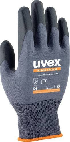Uvex 6038 Montagehandschuhe in Grau mit Nitrilbeschichtung Größe L nach EN 388 - Bild 1