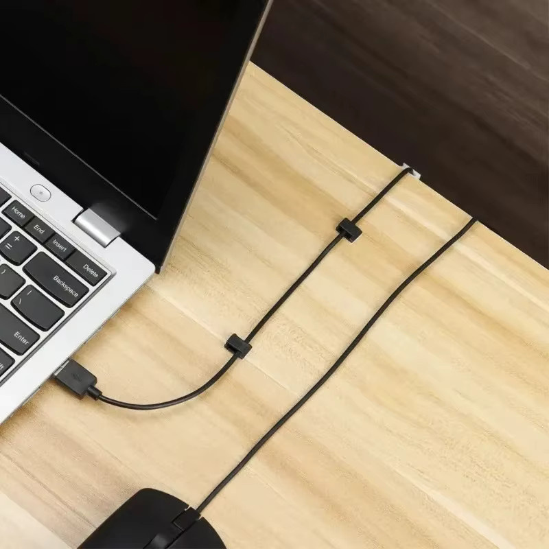 Selbstklebende LED Licht Streifen Clips und Kabel Management Organizer in Schwarz aus Kunststoff, 40 Stück - Bild 4
