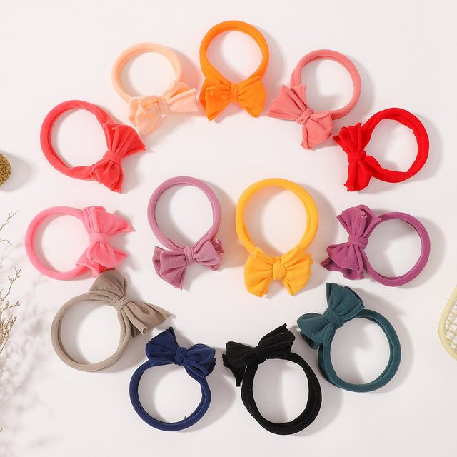 Baby Bows Haarband Set, 10 Stück, Candy Farben, Mädchen - Bild 1
