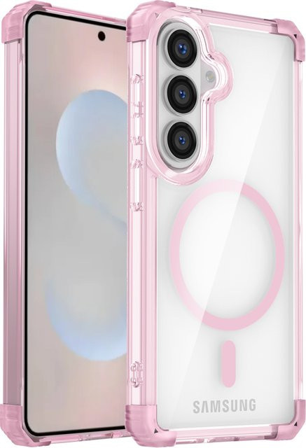 Stoßfeste transparente magnetische Hülle mit Airbag-Ecken für Samsung Galaxy S26 S25 S24 S23 S22 S21 Ultra Plus FE - Bild 1