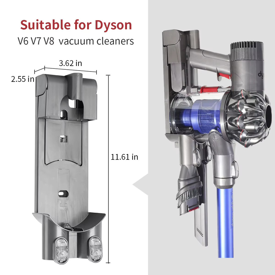 Wandmontierte Ladegeräthalterung und Erweiterungsbasis für Dyson Handstaubsauger der Serien V6 V7 V8 V11 V15 SV15 - Bild 2