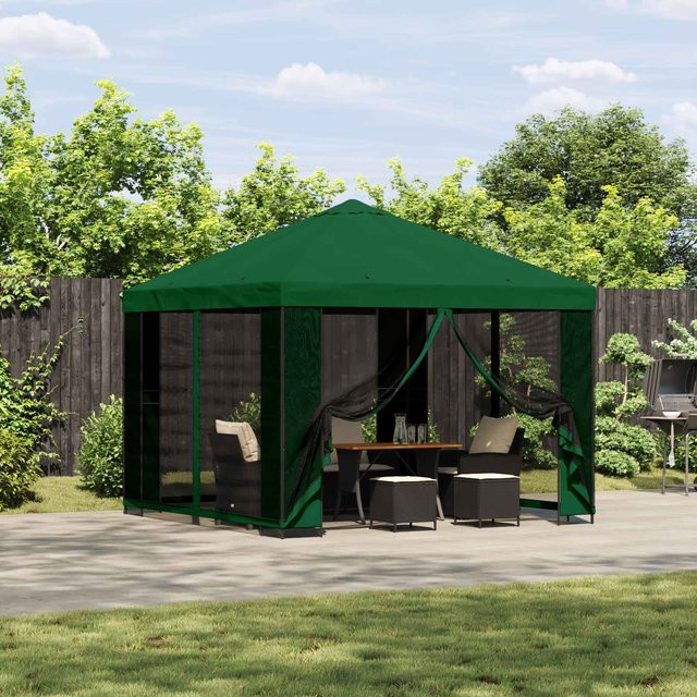 Gartenpavillon VD Home Furnishing mit Seitenwänden aus Polyester und Stahl in Grün, B/T/H: 300 x 300 x 300 cm - Bild 1