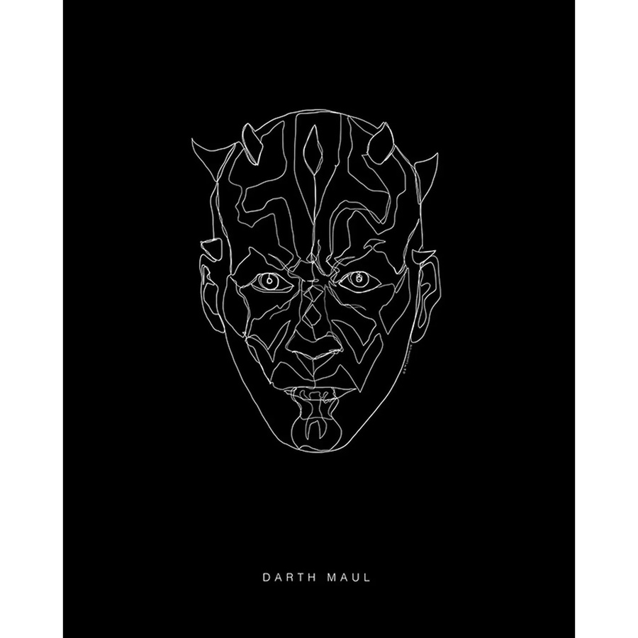 Disney Star Wars Maul Wandbild Poster in Schwarz-Weiß, B x H: 40 x 50 cm - Bild 2