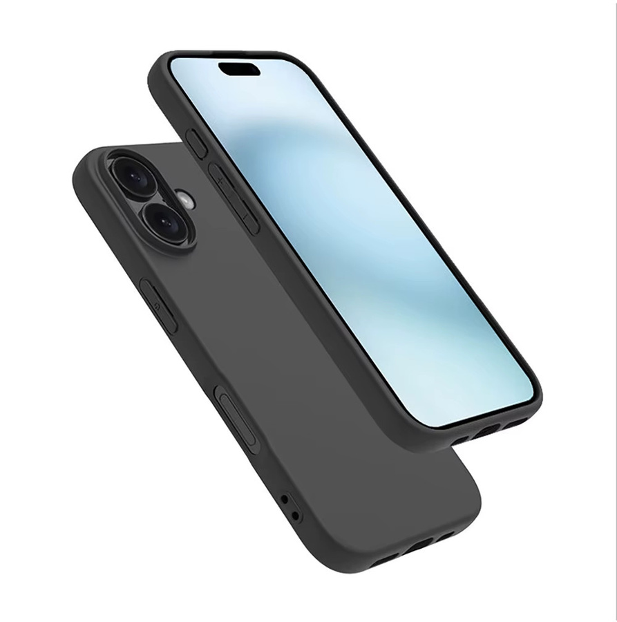 Luxuriöse Silikon Schutzhülle für iPhone in Schwarz mit mattem Finish - Bild 4