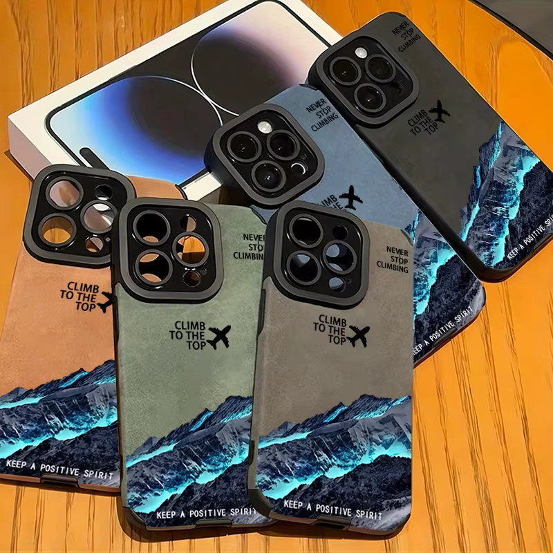 Mountain Peak Flugzeug Handyhülle Softcover für iPhone 11 bis iPhone 17 Pro Max und weitere Modelle - Bild 3