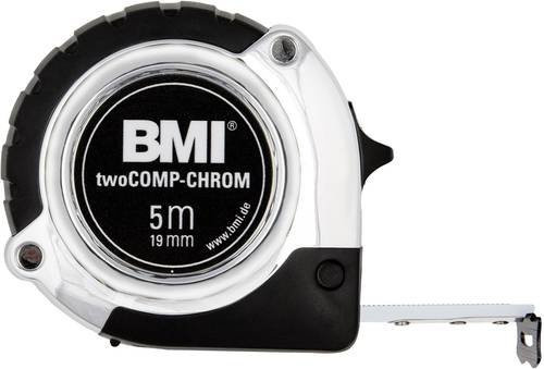 BMI Taschenrollbandmaß Automatic in Chrom Silber, Länge: 2 m, Breite: 1,6 cm - Bild 1