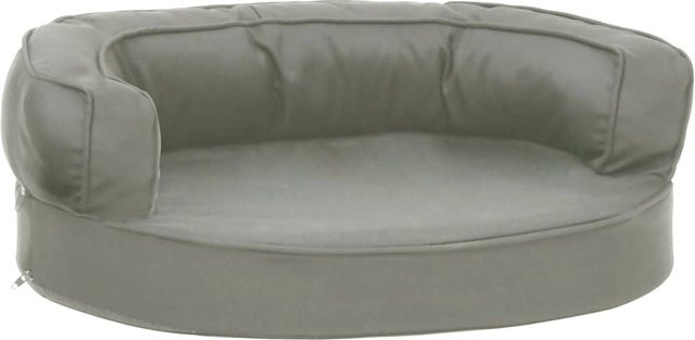 Ergonomische Hundematte von VD Home Furnishing in Grau mit Leinenoptik, B/T: 60 x 42 cm - Bild 1