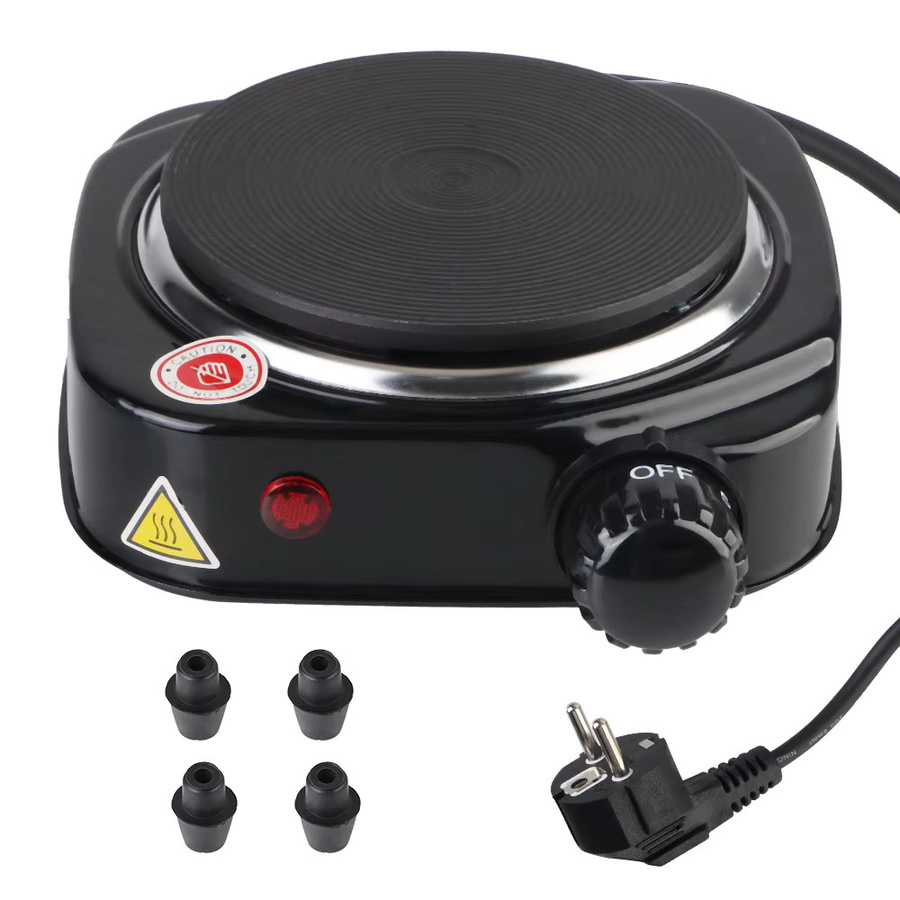 Multifunktionale Mini-Elektroherd Platte von NICEYARD mit 500W in Schwarz und Grau - Bild 1