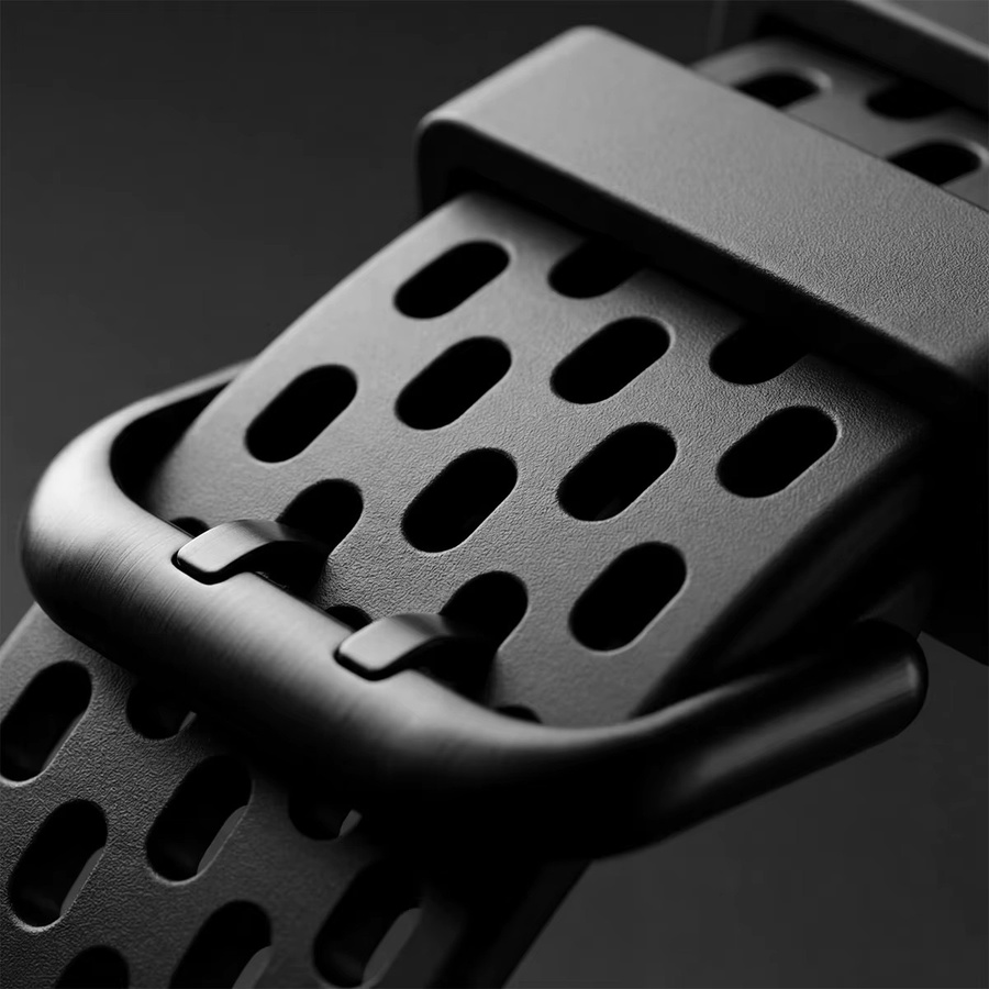 CAOWTAN Uhrenarmband Silikon, Schwarz - Bild 1