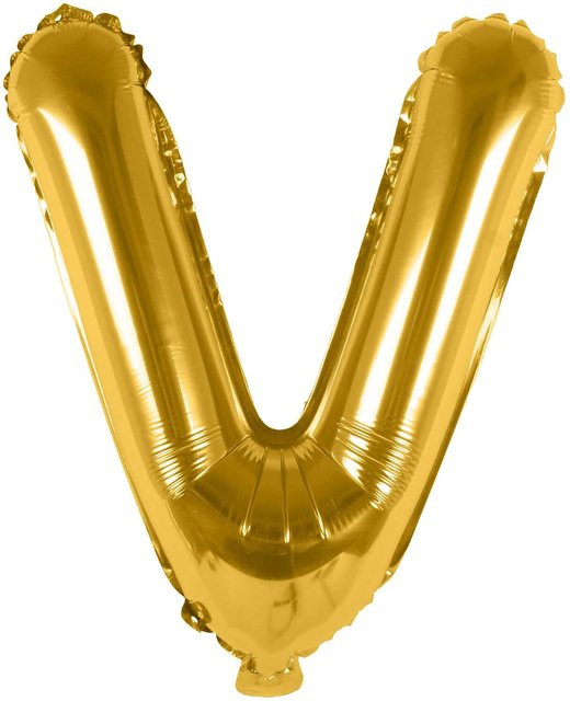 Rico Design Folienballon Buchstabe in Gold, Höhe: 36 cm - Bild 1