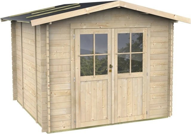 Holzhaus Bh25 Madame aus Tannenholz in Brown, B/T/H: 250 x 250 x 250 cm - Bild 1