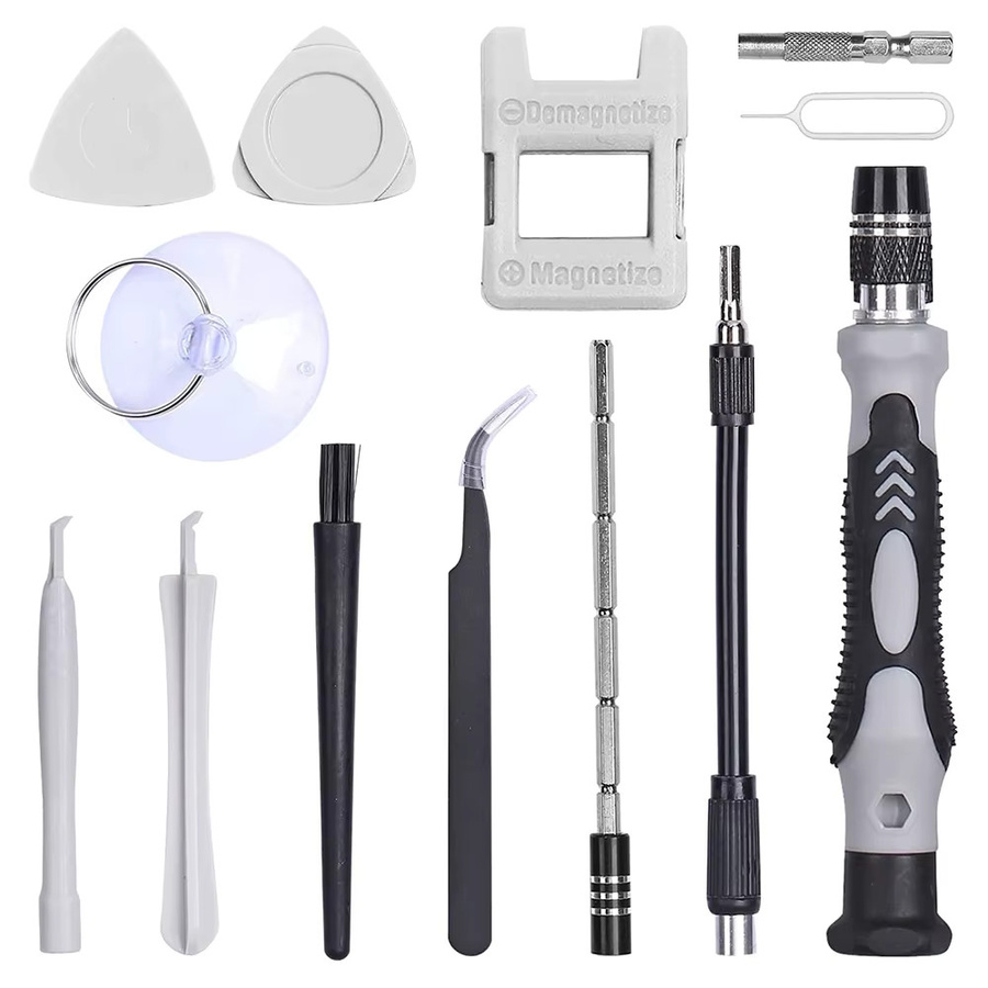 WOZOBUY 122 in 1 Magnetisches Präzisions-Schraubendreher-Set für Laptop und Computer-Reparatur, Grau - Bild 2
