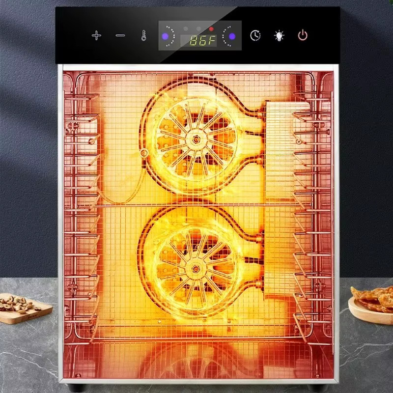 GECOFEER Dörrgerät für Lebensmittel und Trockenfleisch mit 800W, 24-Stunden-Timer und 30-90 ℃, Weiß - Bild 6