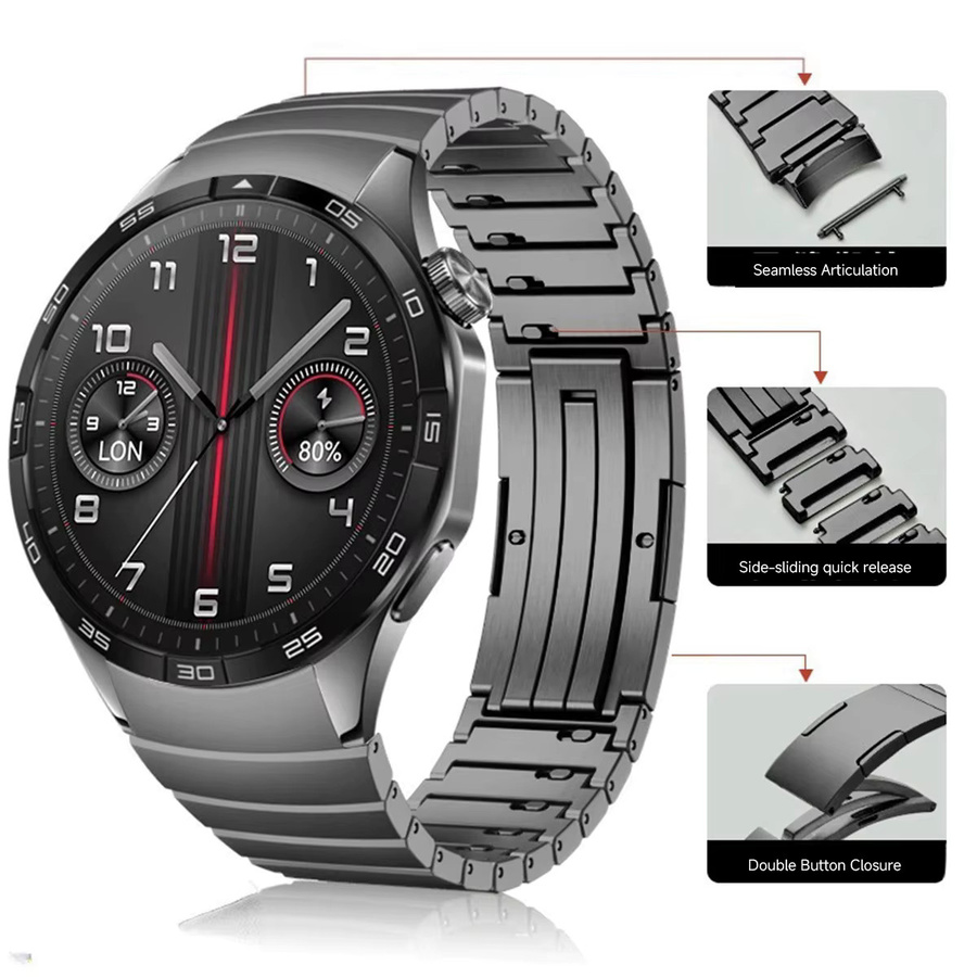CHIICSMART Uhrenarmband Edelstahl, No Gap, Huawei Watch GT5 46mm, Unisex - Bild 3