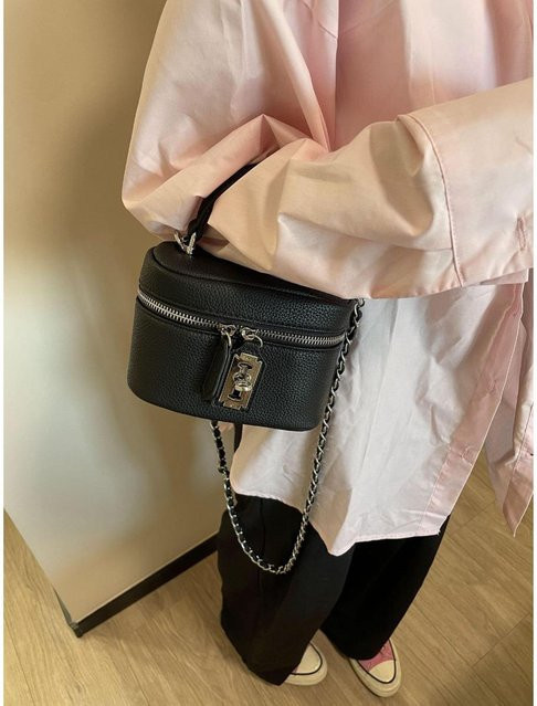Schultertasche Damen, black - Bild 1