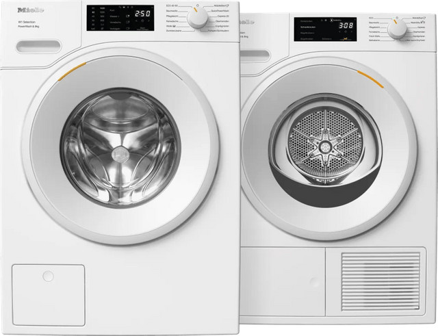 Miele Waschmaschinen-Trockner-Set WSB 363 WPS PWash und TSC 643 WP EcoSpeed in Weiß mit App-Control und Wärmepumpentechnologie - Bild 1