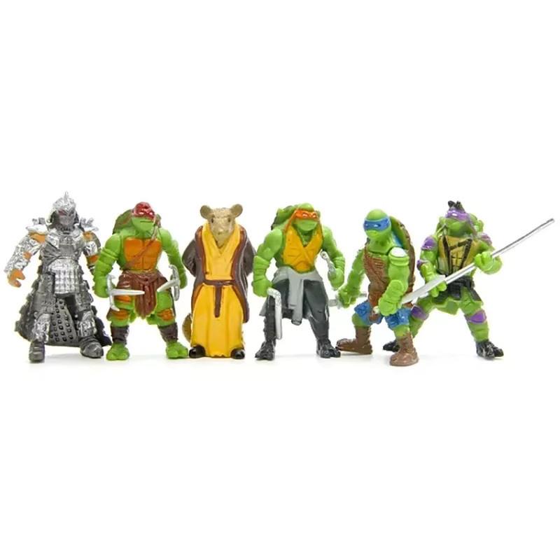 Teenage Mutant Ninja Turtles Kawaii Raphael Donatello Modell Puppe, 6-teiliges Set - Bild 2