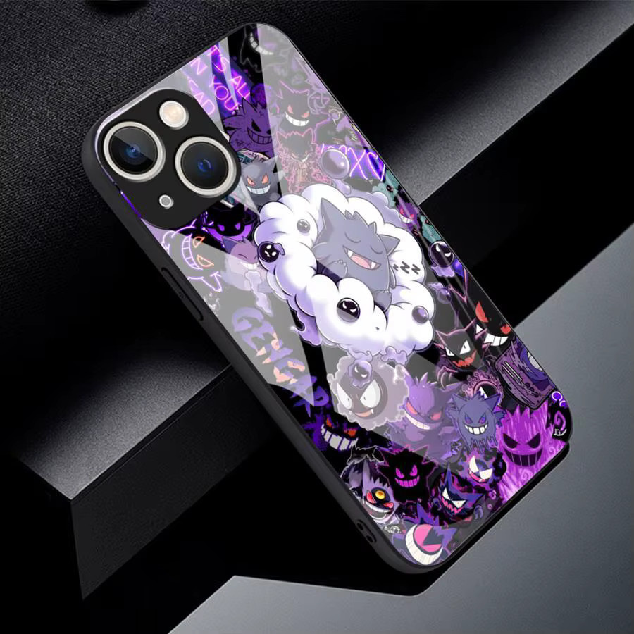 Handyhülle mit Pokemon Gengar Motiv für Apple iPhone, lila/multicolour - Bild 3