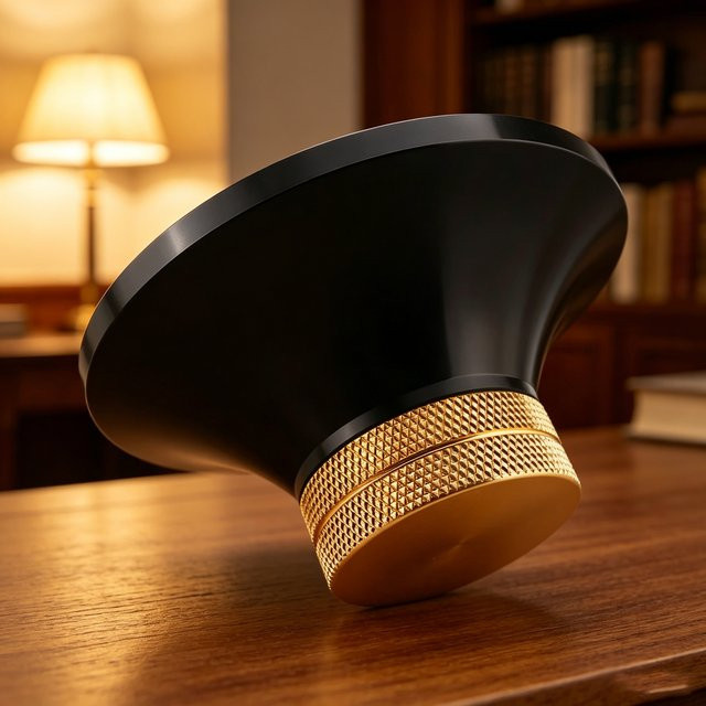 Audiocrast Vinyl-Schallplattengewichts-Klemmhalter in Schwarz als Disc-Stabilisator und Vibrationsdämpfer für deinen Plattenspieler - Bild 1
