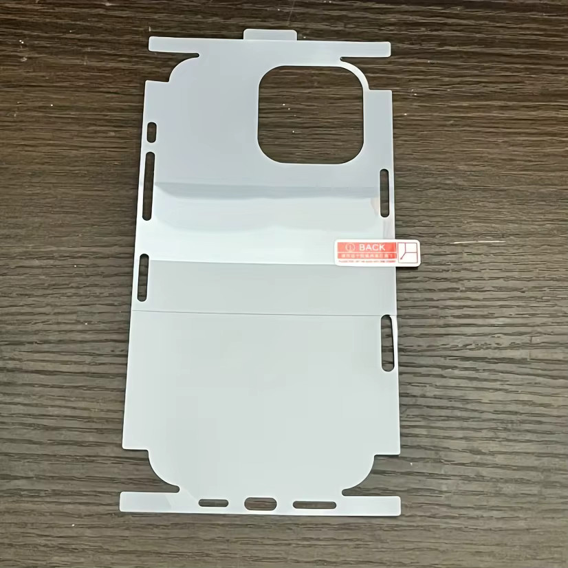 Hydrogelfolie Set für Apple iPhone 16 Pro, 16 Pro Max und 16E inklusive Randrahmen Aufkleber für Rückseite und Seiten, transparent - Bild 2