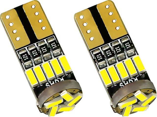 2 Stück LED Keil-Innenraumbeleuchtung W5W WY5W 5W5 für Auto Innenlicht, Dome- und Kartenlampe sowie Kofferraum, 12 V - Bild 1