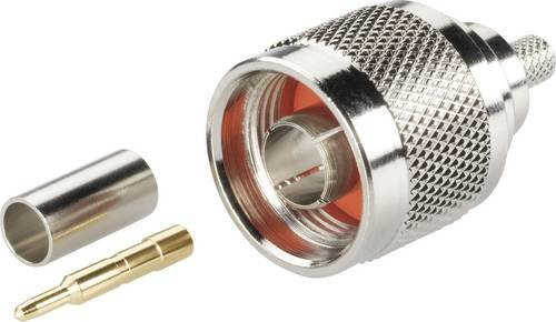 BKL Electronic N-Steckverbinder Stecker gerade, silber, 50 Ohm - Bild 1