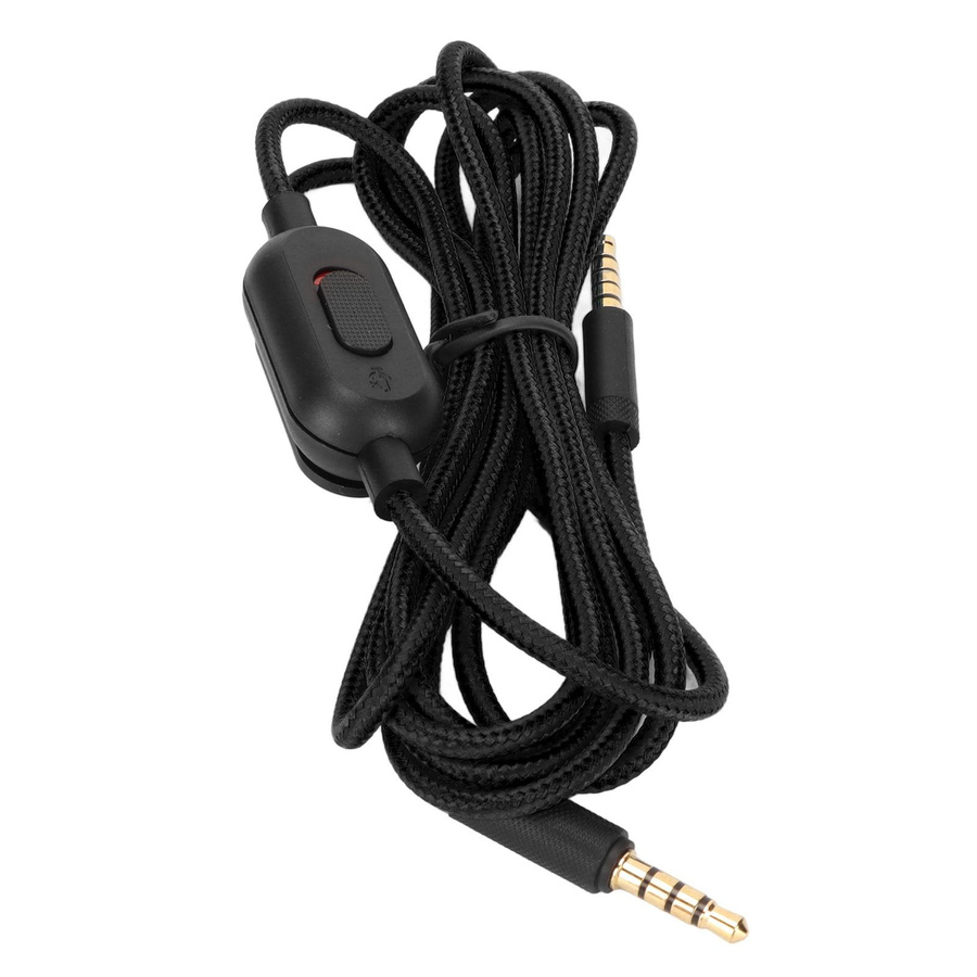Logitech Gaming-Headset-Ersatzkabel in Schwarz mit Lautstärkeregler und Stummschalter für Logitech G Pro G - Bild 4