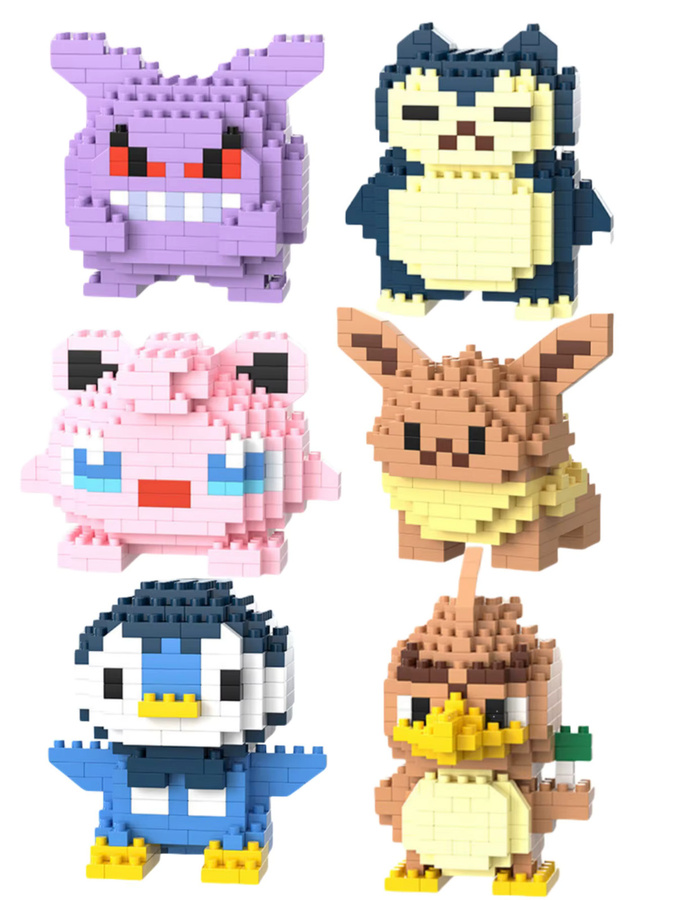 Keeppley Pokémon Bausteine, Cartoon-Anime-Stil, Tiere, Kunststoff - Bild 2