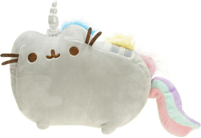 Bai Fen Bai dolls and toys Katze Plüschtier weiß Grau bordeaux 15cm - Bild 1