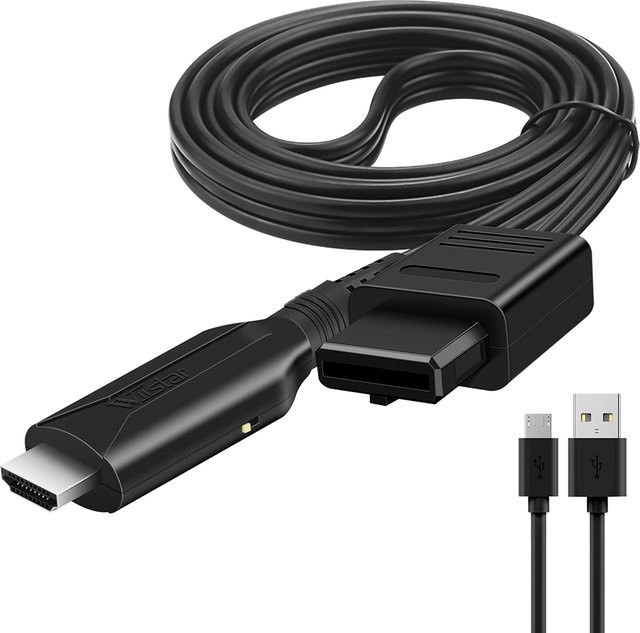 Nintendo N64 zu HDMI Konverter Adapter für N64 und SNES in Schwarz für 1080P HD Retro Gaming - Bild 1