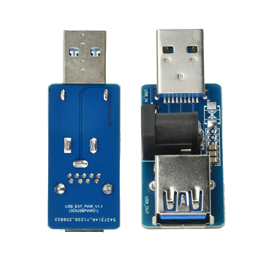 USB Power Splitter Power Enhancement Modul mit automatischer MOS-Schaltung für DC 5V in Blau - Bild 2
