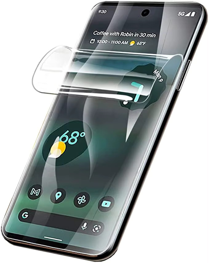 3er-Pack HD Full Cover Hydrogel Displayschutzfolie für Google Pixel 8, 7 Pro, 7a, 6 Pro und 6a, transparent - Bild 5