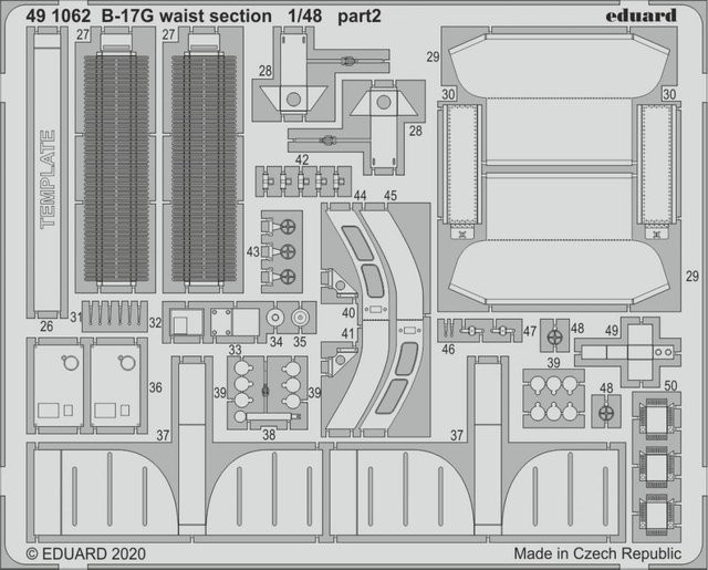 Eduard B-17G - Waist section - Bild 1