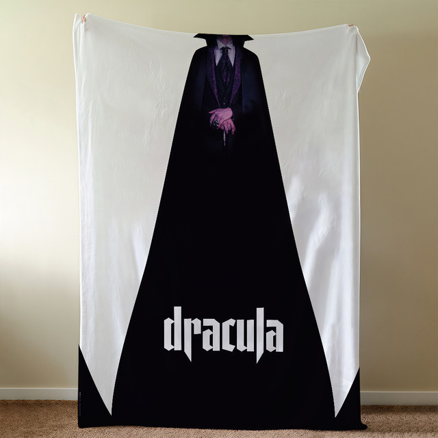 Dracula A Love Tale 2025 Deckenüberwurf aus Plüsch in Schwarz - Bild 1