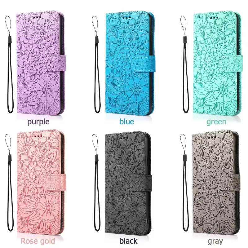 Leder-Handyhülle für Samsung Galaxy S22 bis S26 Ultra und A-Serie als Brieftasche mit Kartenhalter in Pink - Bild 4