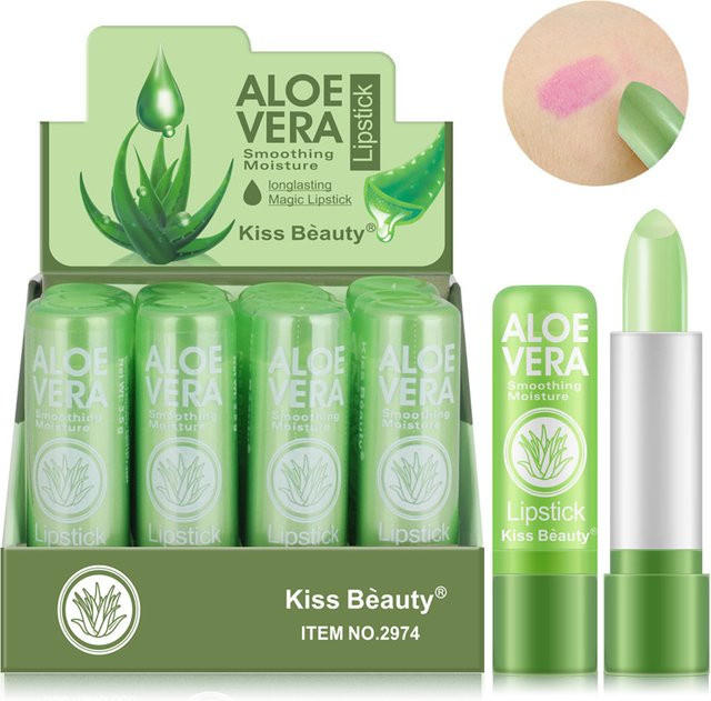 KISS BEAUTY Aloe Vera Lippenbalsam, glänzend - Bild 1